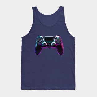 Cool Neon PS4 Gaming Controller Tank Top